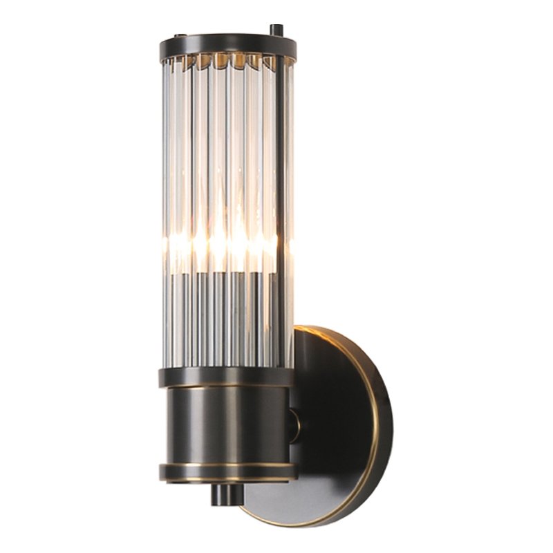 Ralph Lauren Бра Allen Single Sconce Темная бронза Прозрачный (Transparent) в Перми | Loft Concept 