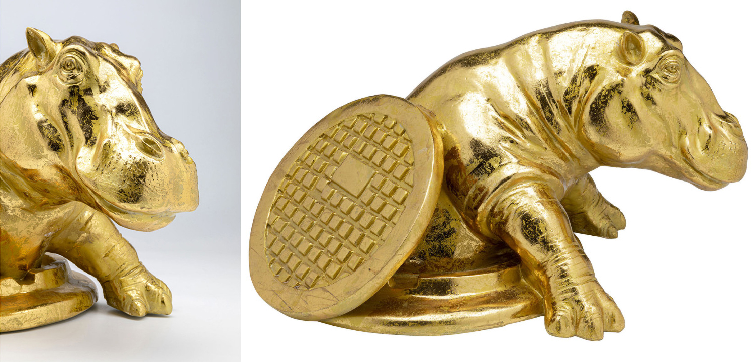 Статуэтка Golden Hippo - фото