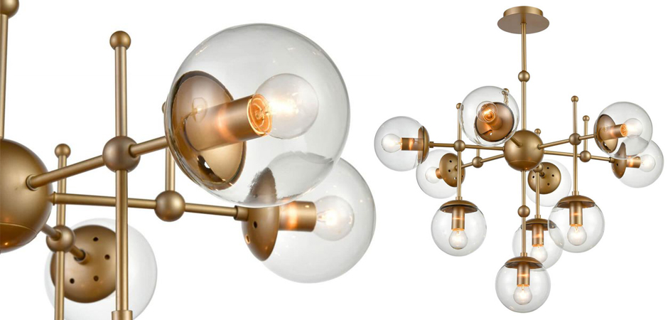 Люстра Gold Balls Chandelier 10 Люстра Gold Balls Chandelier 10 - Loft-Concept в Перми