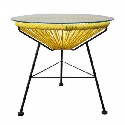 Приставной стол Acapulco side table Yellow Морская синь Желтый Оранжевый Зеленый Черный Белый в Перми | Loft Concept 