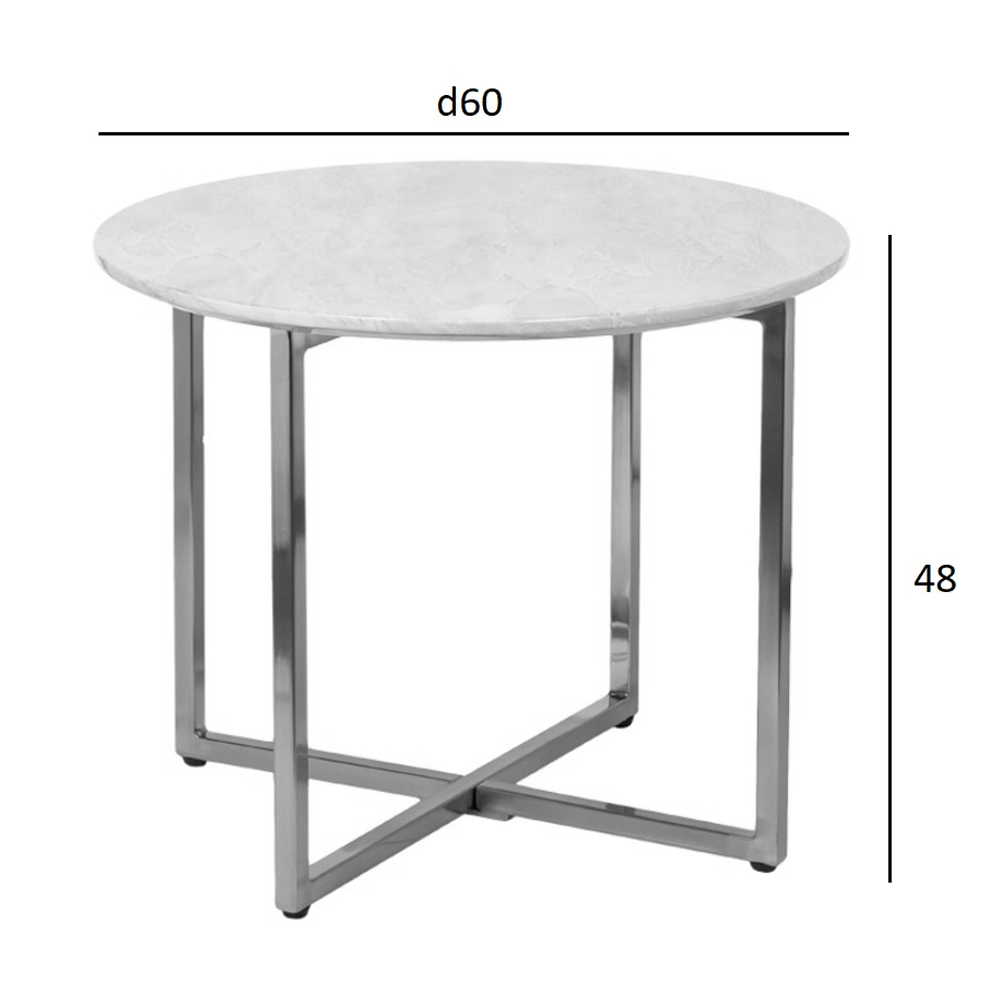 Столик журнальный круглый с черной столешницей Marsali Coffee Table Столик журнальный круглый с черной столешницей Marsali Coffee Table в Перми
