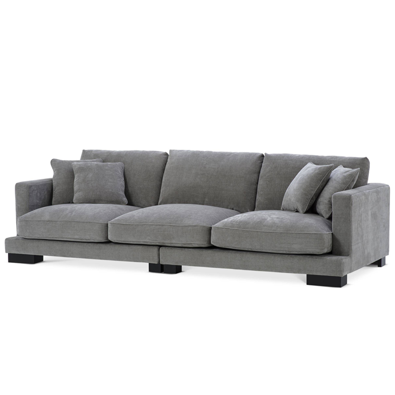 Диван Eichholtz Sofa Tuscany grey Серый Черный в Перми | Loft Concept 