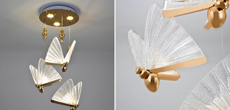 Тройной Подвесной Светильник Butterfly Тройной Подвесной Светильник Butterfly - Loft-Concept в Перми