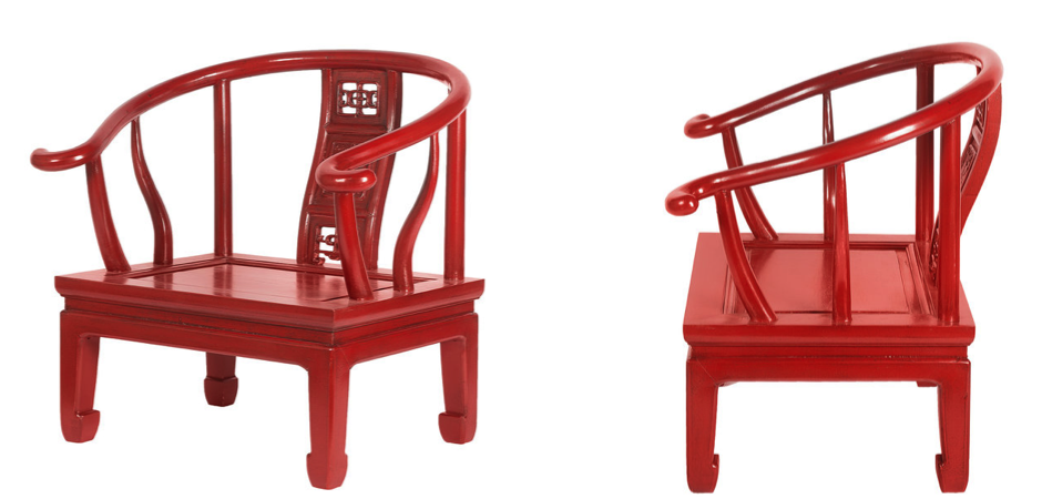 Кресло для медитации Chinese Armchair Red Кресло для медитации Chinese Armchair Red - Loft-Concept в Перми