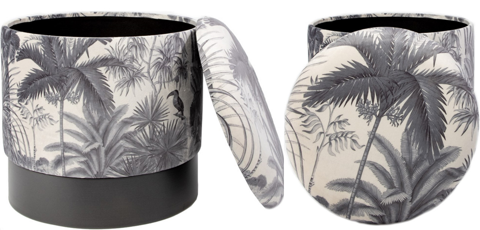 Пуф PUF Jungle Print plants&toucan small Пуф PUF Jungle Print plants&toucan small - Loft-Concept в Перми