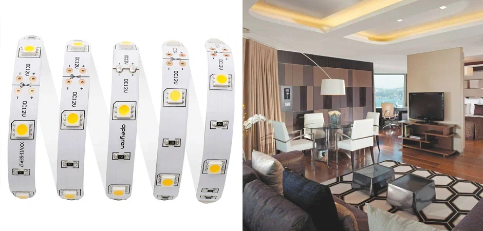 Светодиодная лента 7,2W/m 30LED/m 5050SMD теплый белый 5M Светодиодная лента 7,2W/m 30LED/m 5050SMD теплый белый 5M - Loft-Concept в Перми