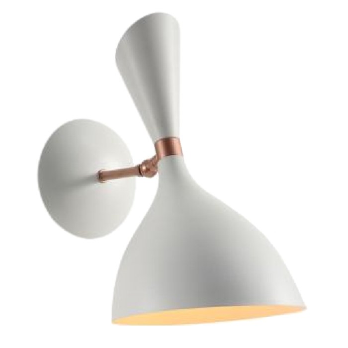 Бра Duke wall lamp White Белый Латунь в Перми | Loft Concept 