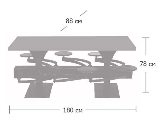 Обеденный стол Perrin Communal Table Loft в Перми