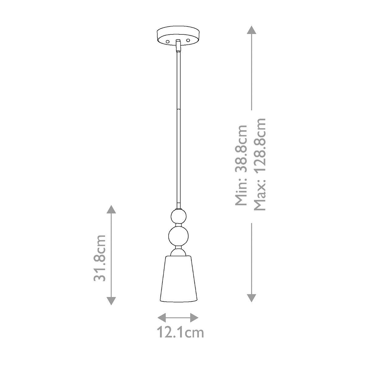 Подвесной светильник с матовым стеклянным коническим плафоном в современном стиле Hinkley в Перми