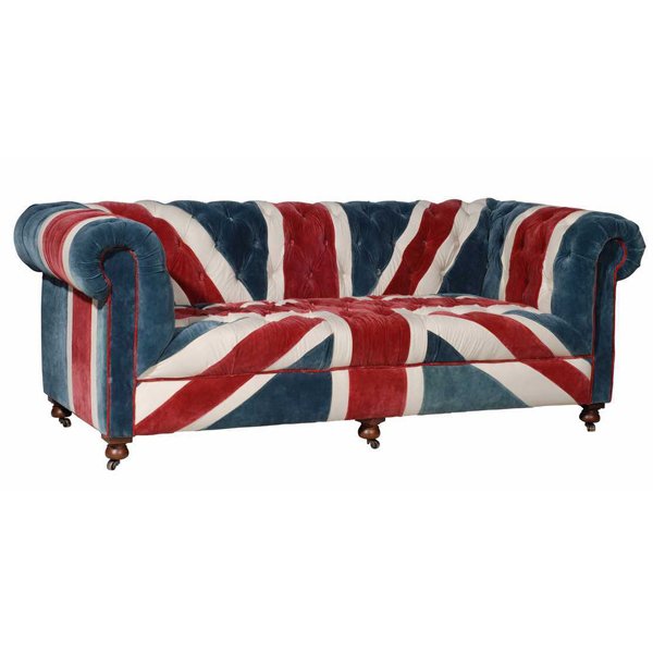 William Sofa Union Jack Velvet Andrew Martin Мульти в Перми | Loft Concept 