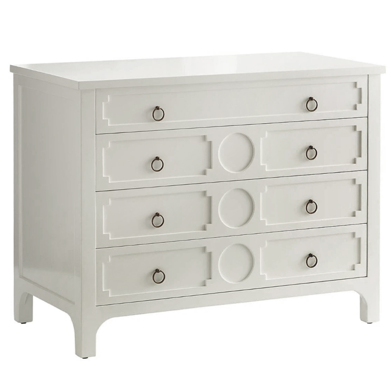 Комод с 4-мя ящиками Lawrence chest of drawers White Белый Белый в Перми | Loft Concept 