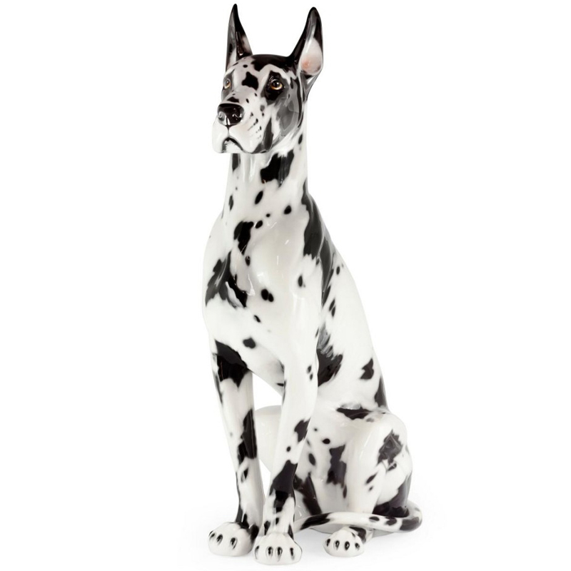 Статуэтка Abhika Great Dane Up Black White Белый Черный в Перми | Loft Concept 