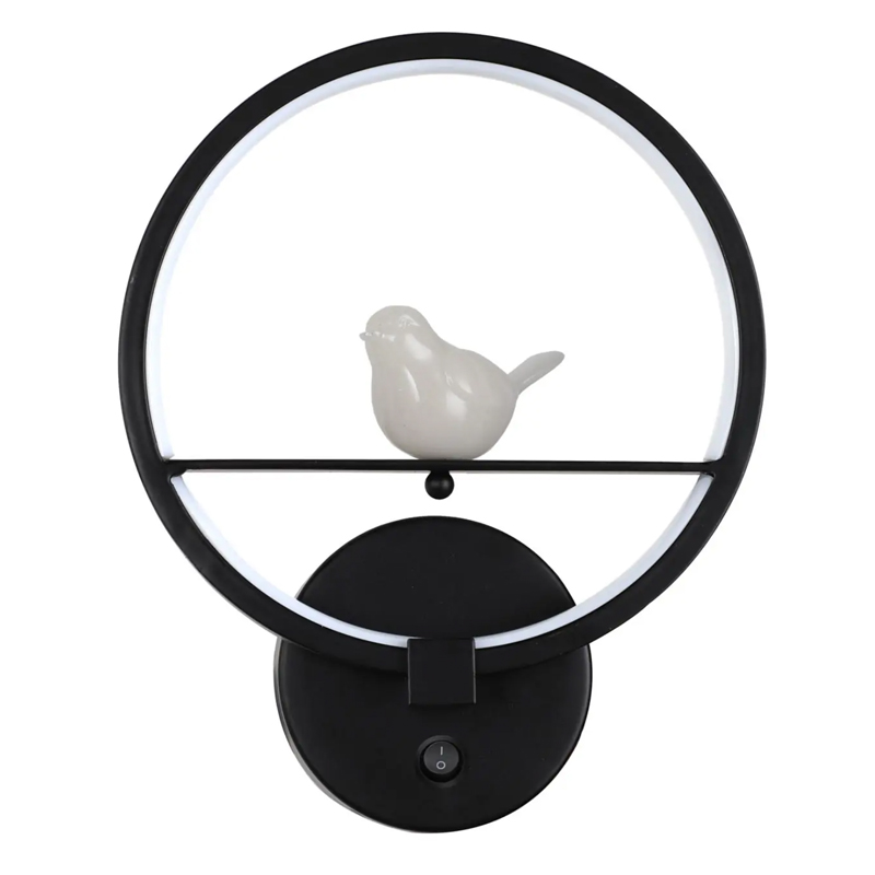 Бра Bird Ring Sconce black Черный в Перми | Loft Concept 