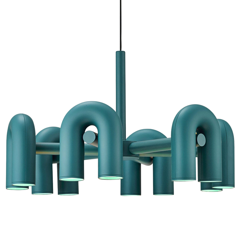 Люстра Cirkus AGO Lighting turquoise 4-6 Бирюзовый в Перми | Loft Concept 