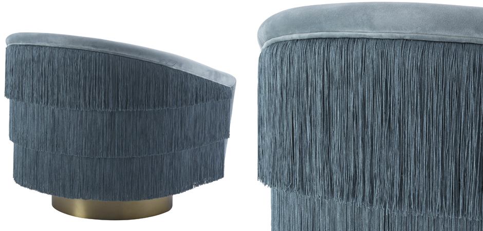 Кресло Eichholtz Swivel Chair Le Vante blue Кресло Eichholtz Swivel Chair Le Vante blue - Loft-Concept в Перми