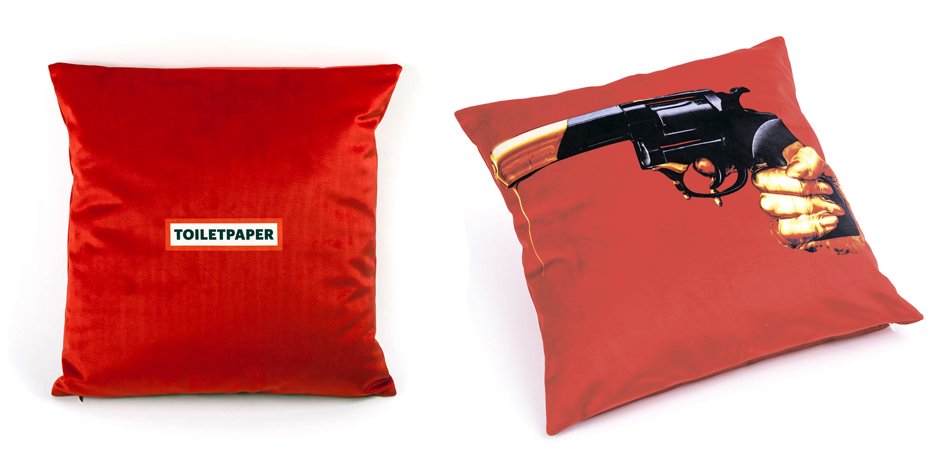 Подушка Seletti Cushion Revolver Toiletpaper Подушка Seletti Cushion Revolver Toiletpaper - Loft-Concept в Перми
