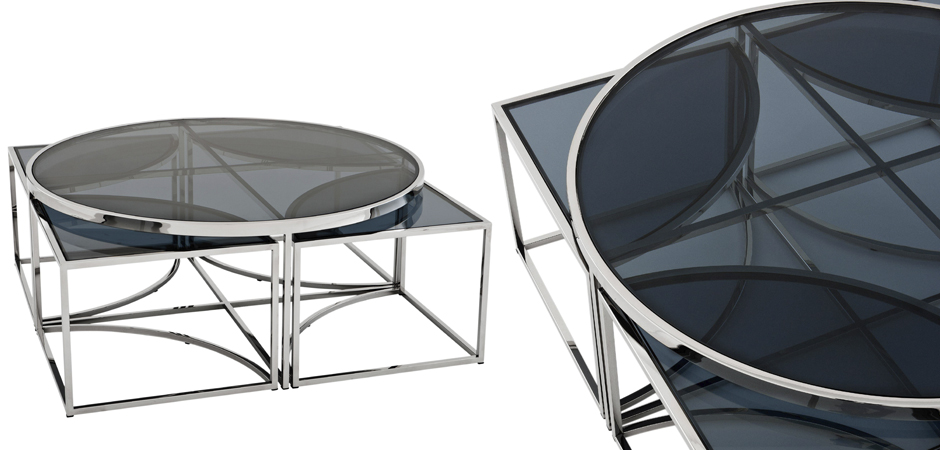 Кофейный стол Eichholtz Coffee Table Padova Stainless steel Кофейный стол Eichholtz Coffee Table Padova Stainless steel - Loft-Concept в Перми