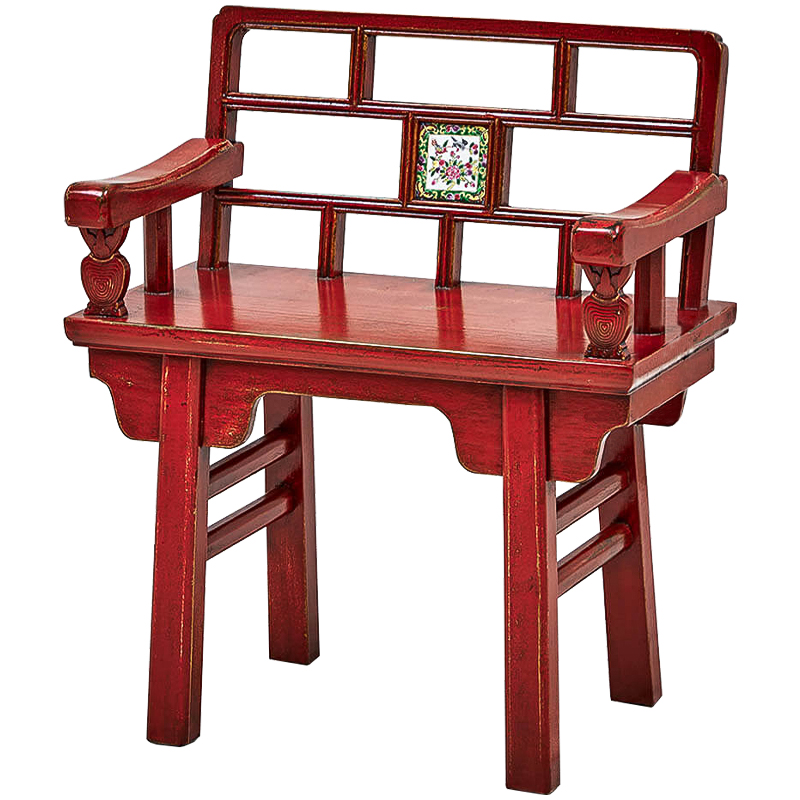 Стул Chinoiserie Red Stool Красный в Перми | Loft Concept 