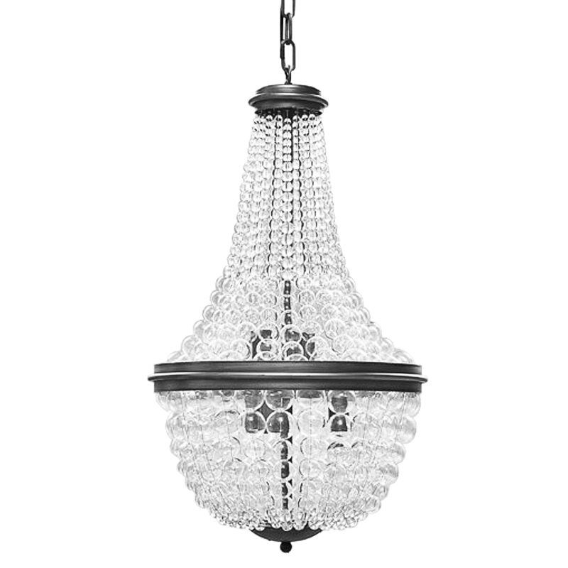 Люстра Bubble Blower Classic Chandeliers Графит Прозрачный в Перми | Loft Concept 