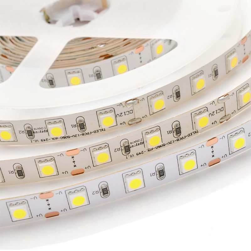 Комплект светодиодной ленты 14,4W/m 60LED/m 5050SMD холодный белый 1M Белый в Перми | Loft Concept 