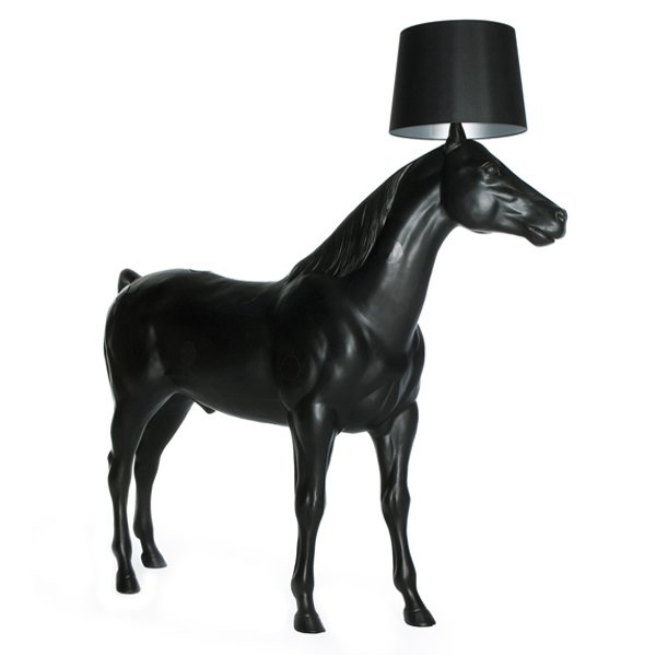 Торшер Moooi Horse Lamp Черный матовый в Перми | Loft Concept 