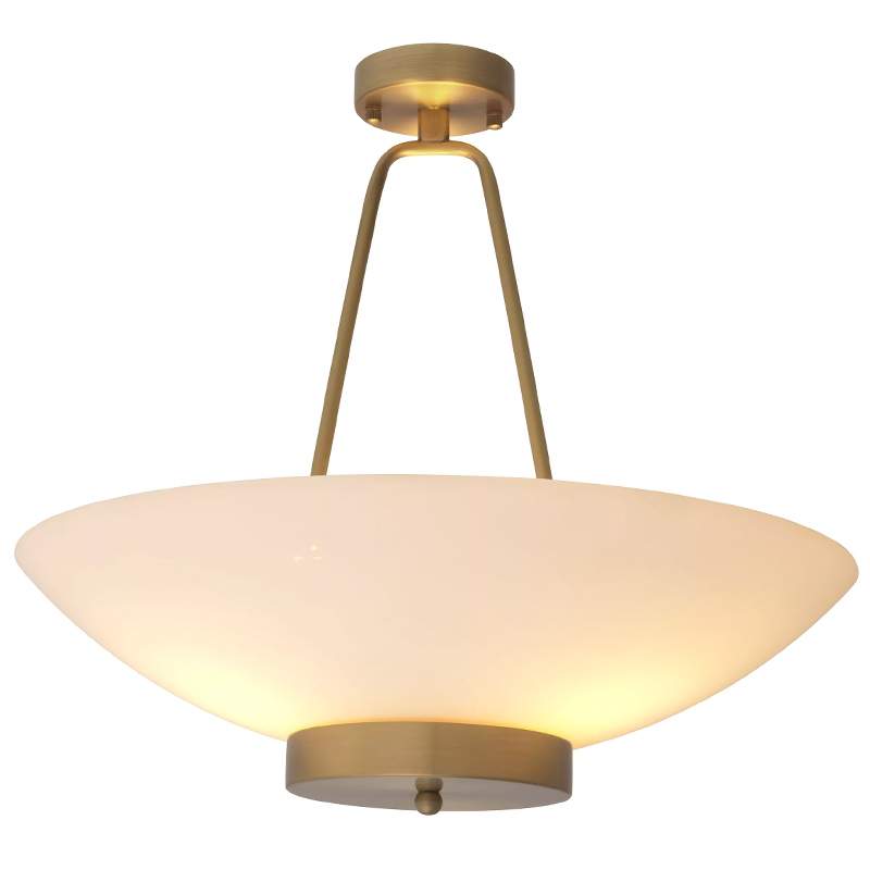 Люстра Eichholtz Ceiling Lamp Planeta Белый Латунь в Перми | Loft Concept 