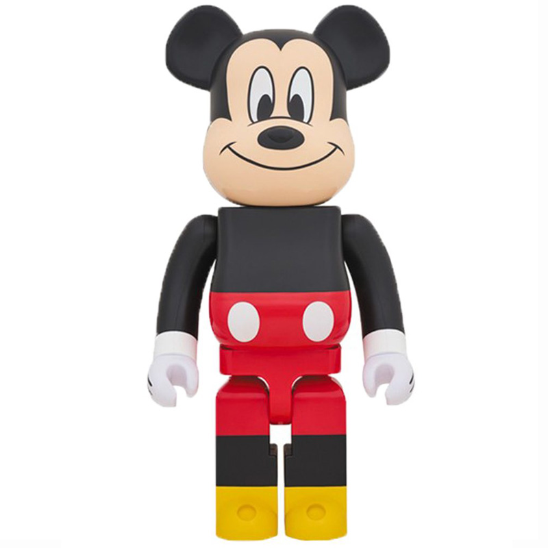 Статуэтка Bearbrick Mickey Mouse Черный Красный Желтый Бежевый в Перми | Loft Concept 