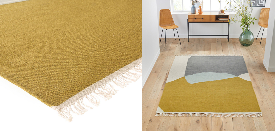 Ковер Сarpet with Fringe шерсть и хлопок Ковер Сarpet with Fringe шерсть и хлопок - Loft-Concept в Перми