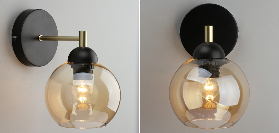 Бра c дымчатым стеклом Smoky Sphere Бра c дымчатым стеклом Smoky Sphere - Loft-Concept в Перми
