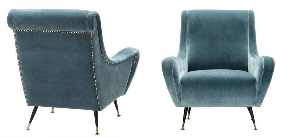 Кресло для гостиной Giardino Chair turquoise бирюзовый вельвет Кресло для гостиной Giardino Chair turquoise бирюзовый вельвет - Loft-Concept в Перми