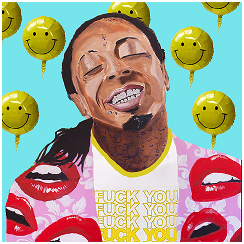 Картина Lil Wayne with Smiling Balloons Мульти в Перми | Loft Concept 