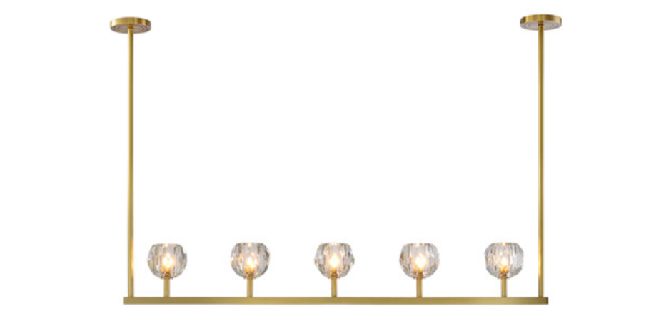 Люстра RH Boule De Cristal Linear Chandelier 5 Люстра RH Boule De Cristal Linear Chandelier 5 - Loft-Concept в Перми