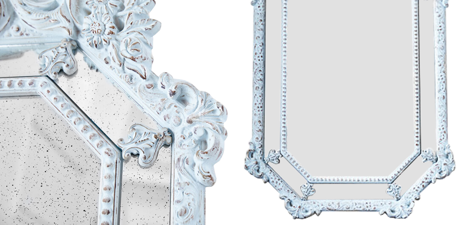 Зеркало Keppel Mirror Pastel Blue Зеркало Keppel Mirror Pastel Blue - Loft-Concept в Перми