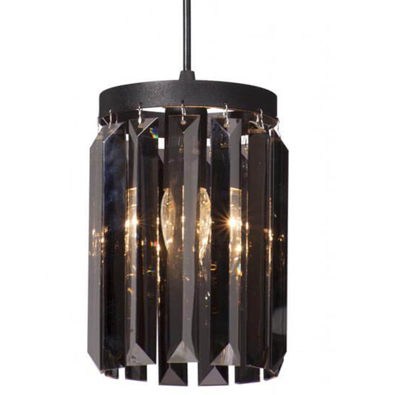 Светильник ODEON Smok Glass  Pendant lamp Стекло Смок D 12 Черный матовый в Перми | Loft Concept 