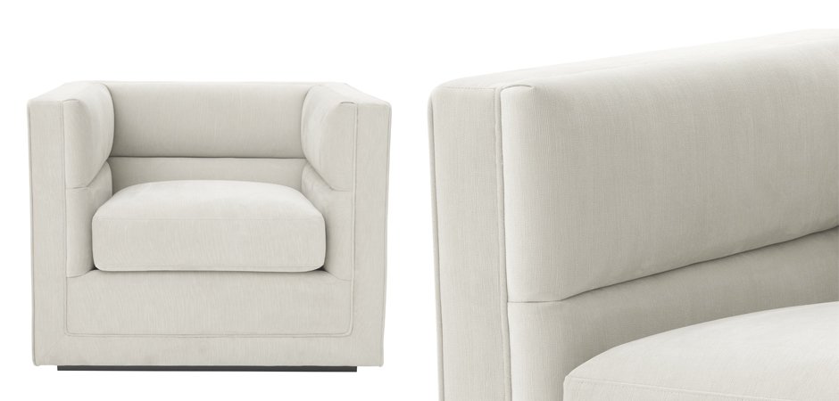Кресло Eichholtz Сhair Adonia Pebble grey Кресло Eichholtz Сhair Adonia Pebble grey - Loft-Concept в Перми