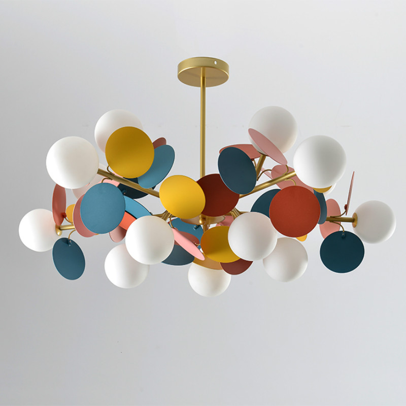 Люстра MATISSE Chandelier multicolor Золотой Белый Мульти в Перми | Loft Concept 