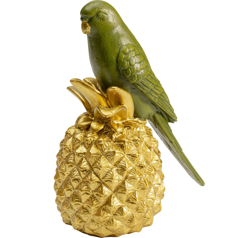 Статуэтка Green Parrot on a Pineapple Зеленый Золотой в Перми | Loft Concept 