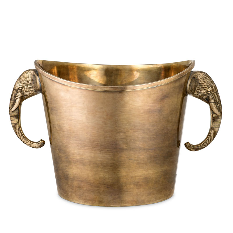 Ведерко для льда Eichholtz WINE COOLER MAHARAJA brass Винтажная латунь в Перми | Loft Concept 