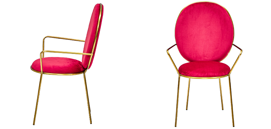 Стул с подлокотниками STAY Chair Fuchsia Стул с подлокотниками STAY Chair Fuchsia - Loft-Concept в Перми