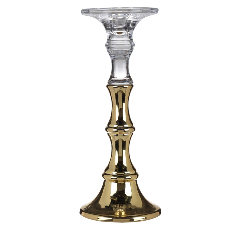 Подсвечник Eugenie Candlestick 30 Глянцевое золото в Перми | Loft Concept 