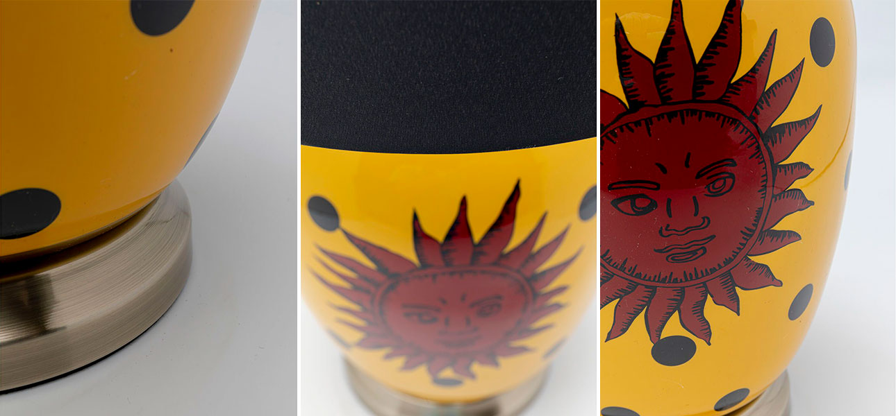 Настольная лампа желтая Red sun - фото №1