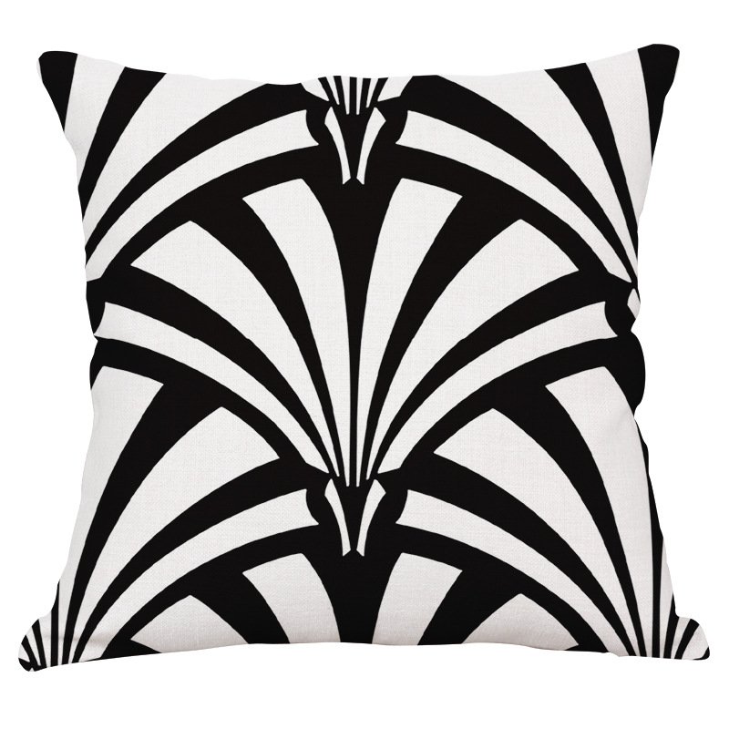 Декоративная подушка Black and White Pattern #2 Черно-белый в Перми | Loft Concept 