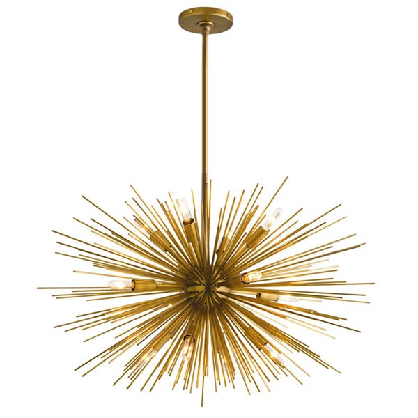 Люстра ASTRA Chandelier Sputnik Brass Золотой в Перми | Loft Concept 