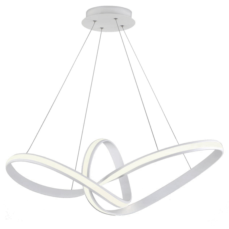 Люстра Mobius Strip White Chandelier Белый в Перми | Loft Concept 