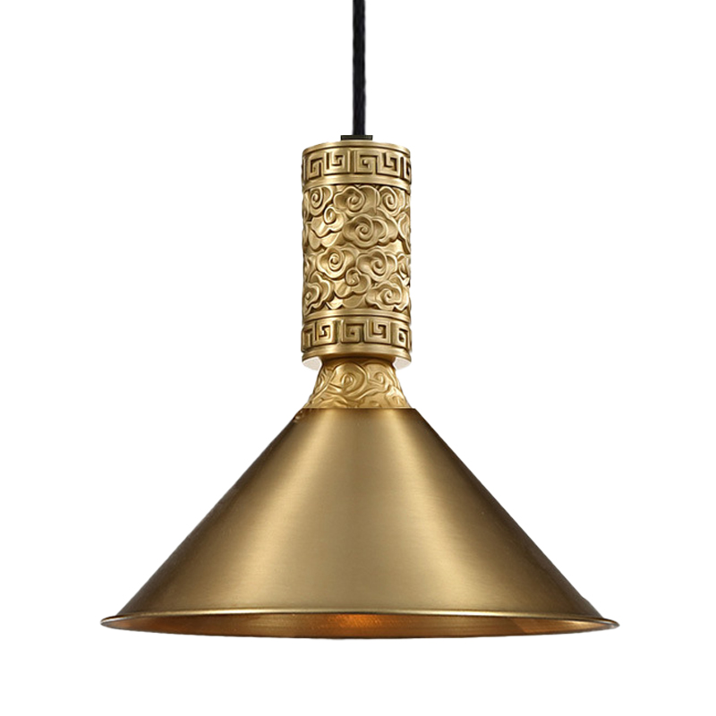 Подвесной светильник Yun Metal Lamp Латунь в Перми | Loft Concept 