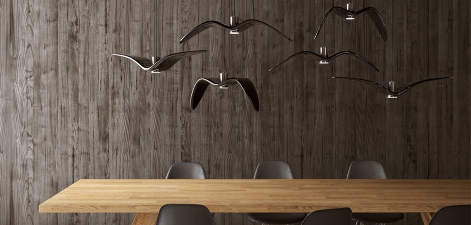 Подвесной светильник Brokis Night Birds black Подвесной светильник Brokis Night Birds black - Loft-Concept в Перми