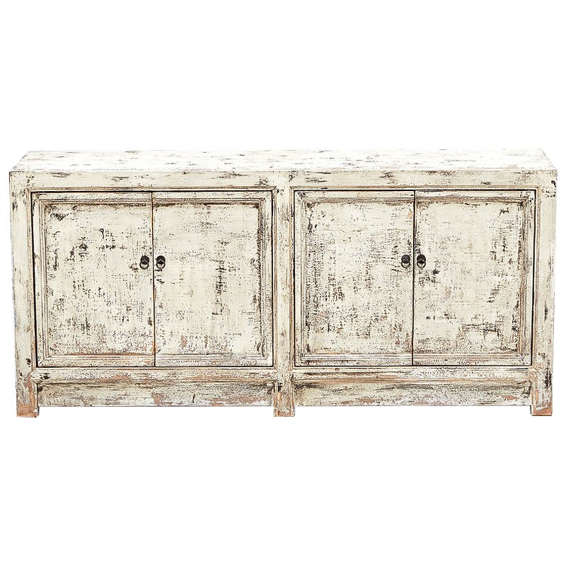 Комод в винтажном стиле с 4-мя дверцами Reynard Chest of Drawers Vintage Ivory ivory ( слоновая кость ) Древесина Коричневый винтаж в Перми | Loft Concept 