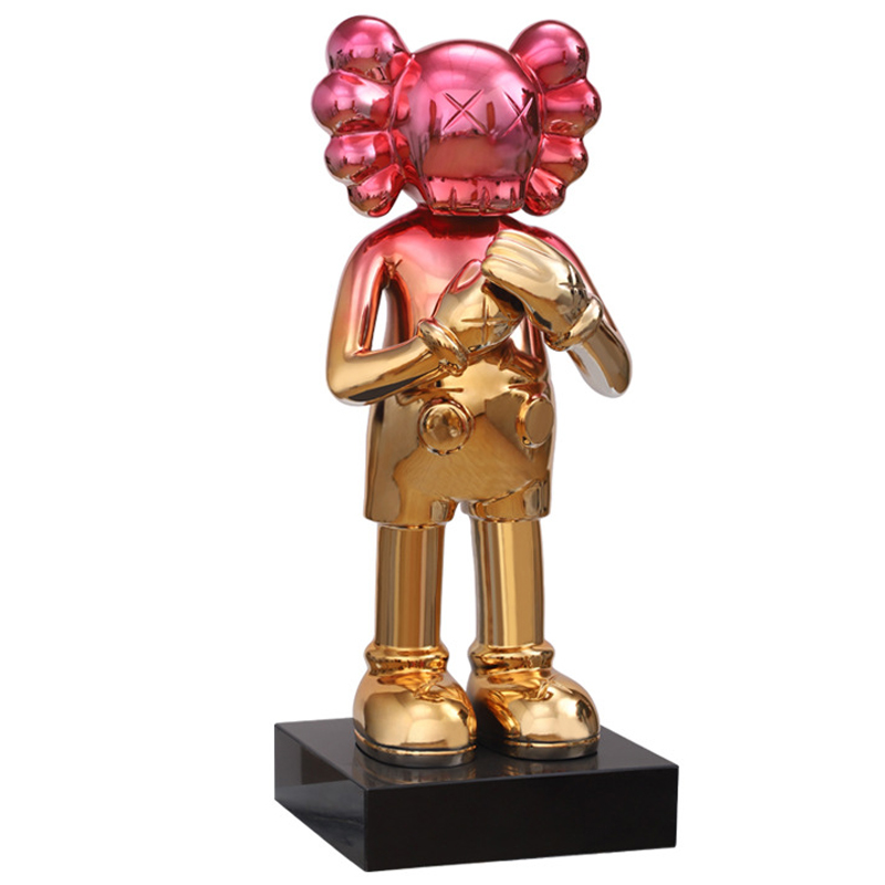 Статуэтка KAWS Gradient Gold Red on stand Золотой Красный в Перми | Loft Concept 