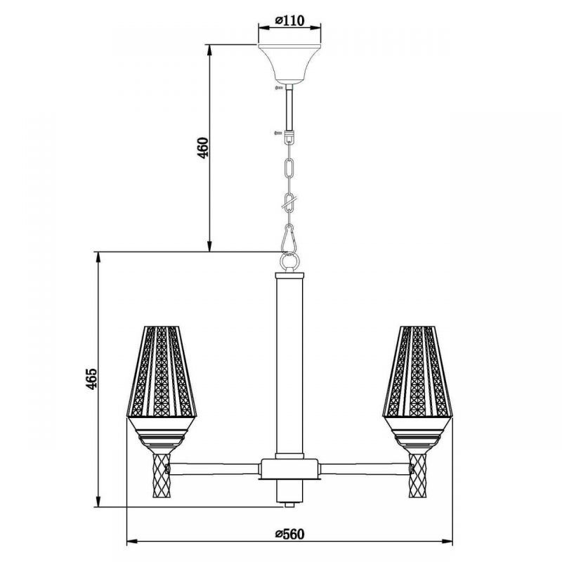 Люстра Ribbed Chandelier в Перми