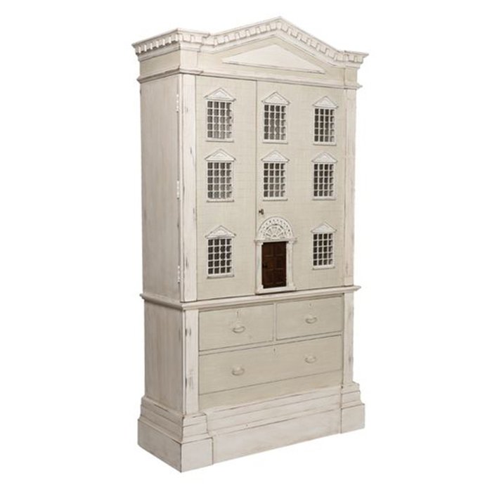 Шкаф "кукольный домик" Dolls House Cabinet ivory ( слоновая кость ) в Перми | Loft Concept 